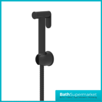 Sognare Matt Black Round Douche Thermostatic Vertical Bar Valve Bidet Shower Handset Spray Kit