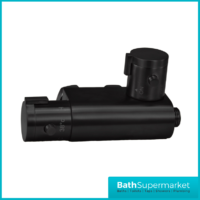 Sognare Matt Black Round Douche Thermostatic Vertical Bar Valve Bidet Shower Handset Spray Kit - Image 4