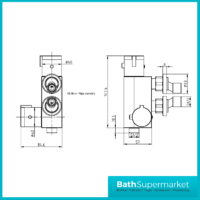 Sognare Brushed Bronze Round Douche Thermostatic Vertical Bar Valve Bidet Shower Handset Spray Kit