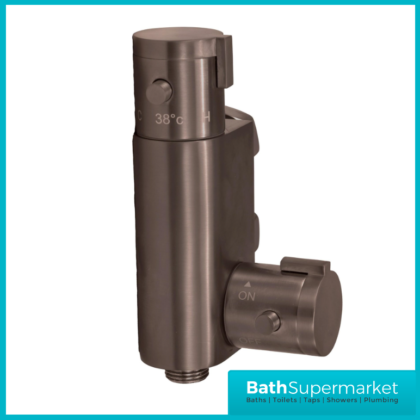 Sognare Brushed Bronze Round Douche Thermostatic Vertical Bar Valve