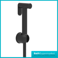 Sognare Matt Black Douche Shower Spray Bidet Handset With Flexible Hose & Holder