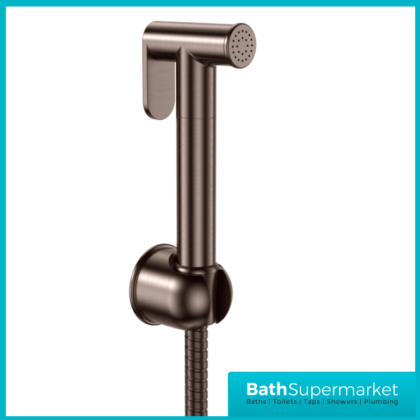 Sognare Brushed Bronze Douche Shower Spray Bidet Handset With Flexible Hose & Holder