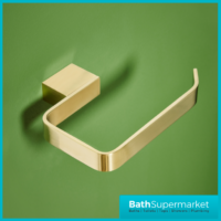 Sognare Roma Curved Square Brushed Brass Wall Mounted Bathroom Rail Holder Hook Accessories - Image 5