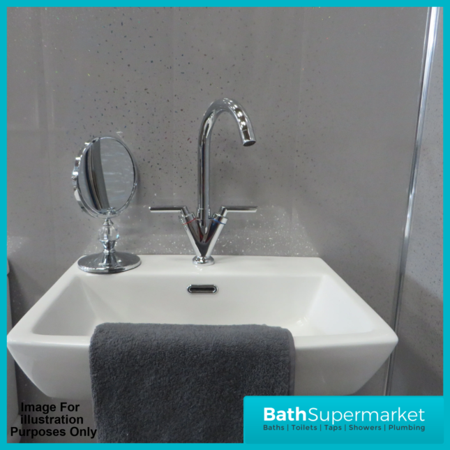 Maxplas Grey Galaxy Sparkle 10mm UPVC Wall Panel 1000mm x 2440mm