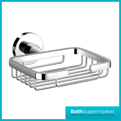 Sognare Como Round Chrome Wall Mounted Bathroom Shelf Holder Toilet Accessories
