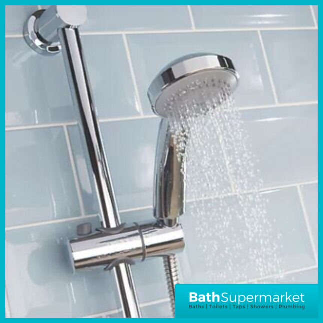 Bristan Frenzy Chrome Thermostatic Cool Touch Valve Multi Function Handset Shower