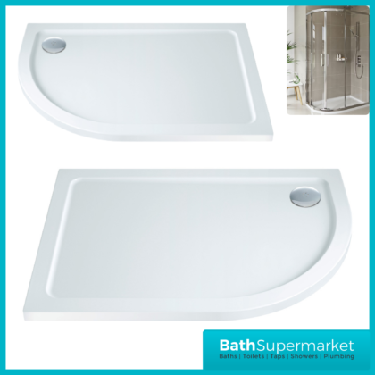 Shires Offset Quadrant Shower Tray With Waste 1000mm x 800mm Left & Right Handed