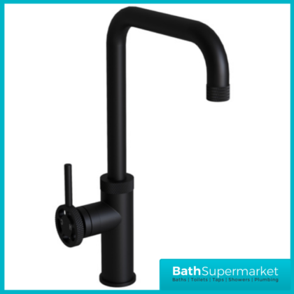 Industrial Style Matt Black Kitchen Single Lever Handle Mixer Tap