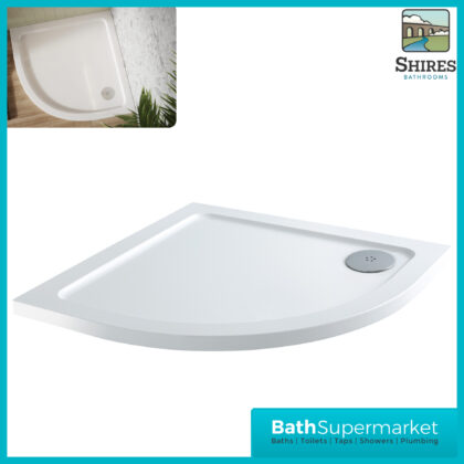Sognare Shires Low Profile Quadrant Shower Tray 800mm x 800mm