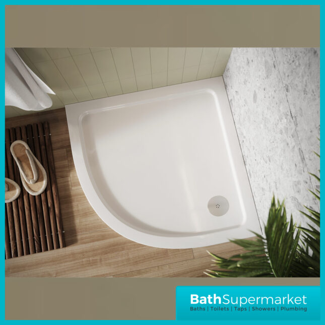 Sognare Shires Low Profile Quadrant Shower Tray 900mm x 900mm