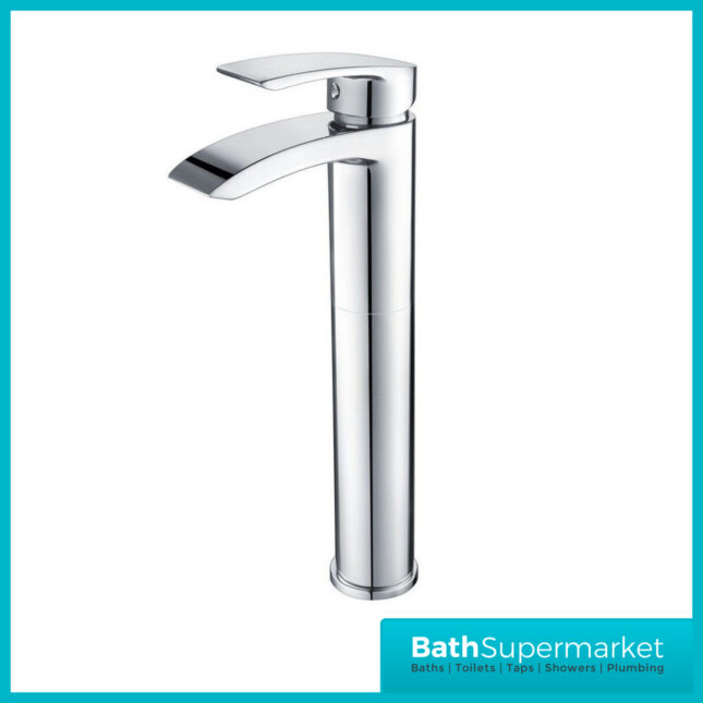 Sognare Belini Chrome Round Tall High Rise Mono Basin Mixer Tap