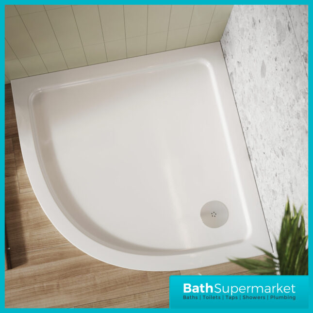 Sognare Shires Low Profile Quadrant Shower Tray 900mm x 900mm