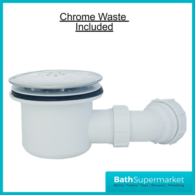 AquaVolere 45mm Low Profile Quadrant Shower Tray 1000mm & Waste