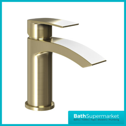 Spear Belini Brushed Brass Round Mono Basin Mixer Tap