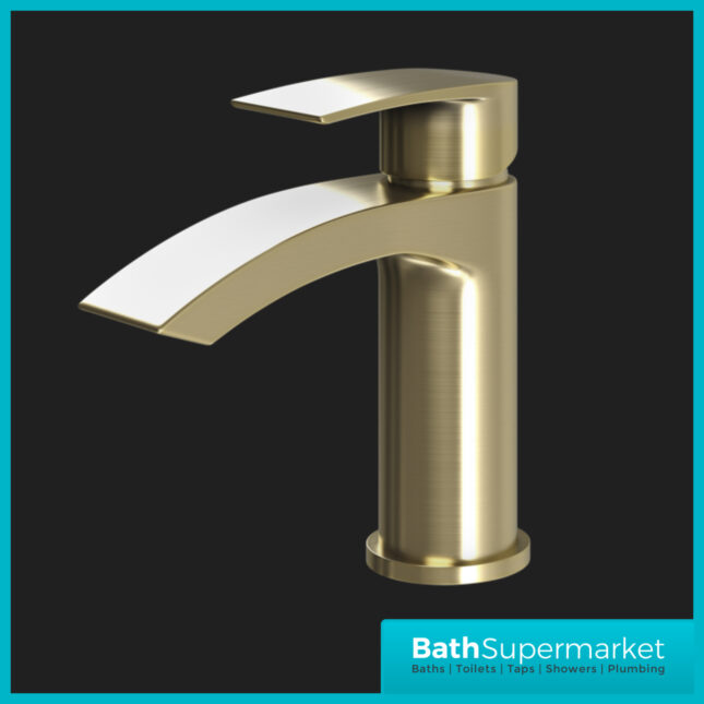 Spear Belini Brushed Brass Round Mono Basin Mixer Tap