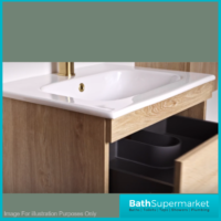 Sognare Aurora Reed Green 2 Drawer Vanity Unit 600mm & Basin – Choice Of Handle Colour