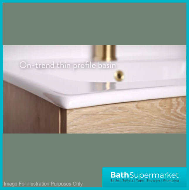 Sognare Aurora Reed Green 2 Drawer Vanity Unit 600mm & Basin – Choice Of Handle Colour