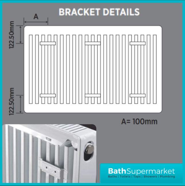 Kartell K-Rad Type 11 Compact Single Panel Convector Radiator 500mm Height – Various Width Sizes