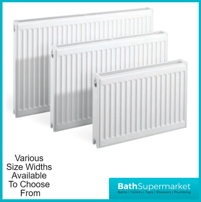 Kartell K-Rad Type 11 Compact Single Panel Convector Radiator 500mm Height – Various Width Sizes