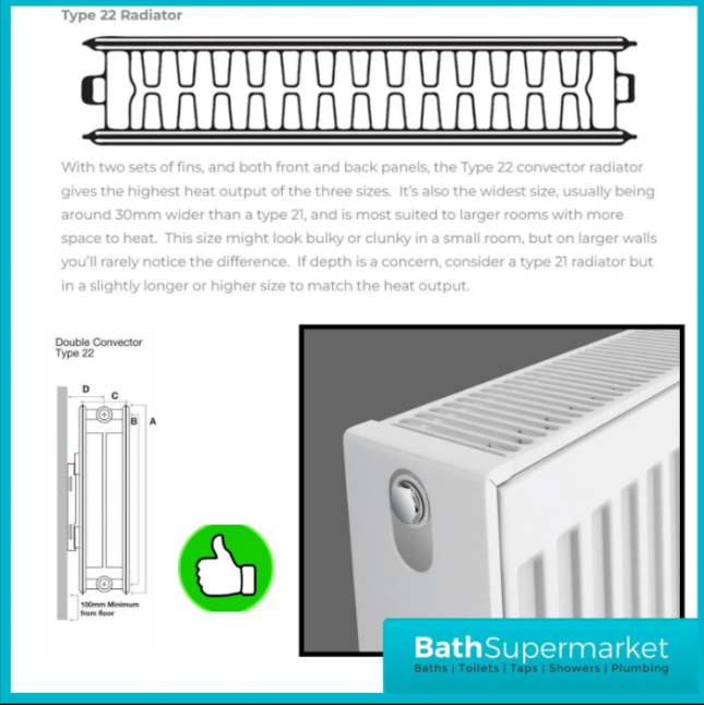 Kartell K-Rad Type 22 Compact Double Convector Radiator 500mm Height – Various Widths - Image 18