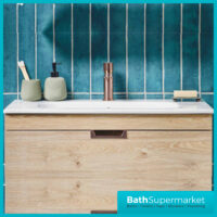 Fluted Koko Brushed Bronze Deck Mounted Mono Basin Mixer Tap