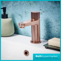 Fluted Koko Brushed Bronze Deck Mounted Mono Basin Mixer Tap