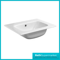 Sognare Orac Fluted Matt Black Wall Hung Handless Bathroom Drawer Cabinet Basin Unit 600mm