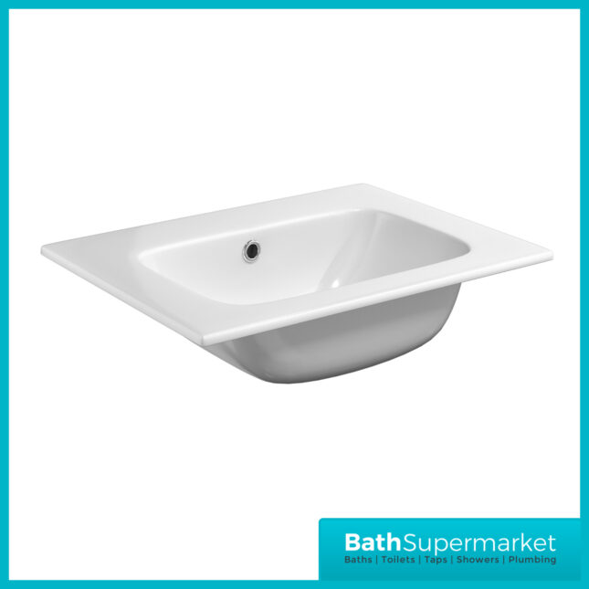Sognare Orac Fluted Matt Black Wall Hung Handless Bathroom Drawer Cabinet Basin Unit 600mm