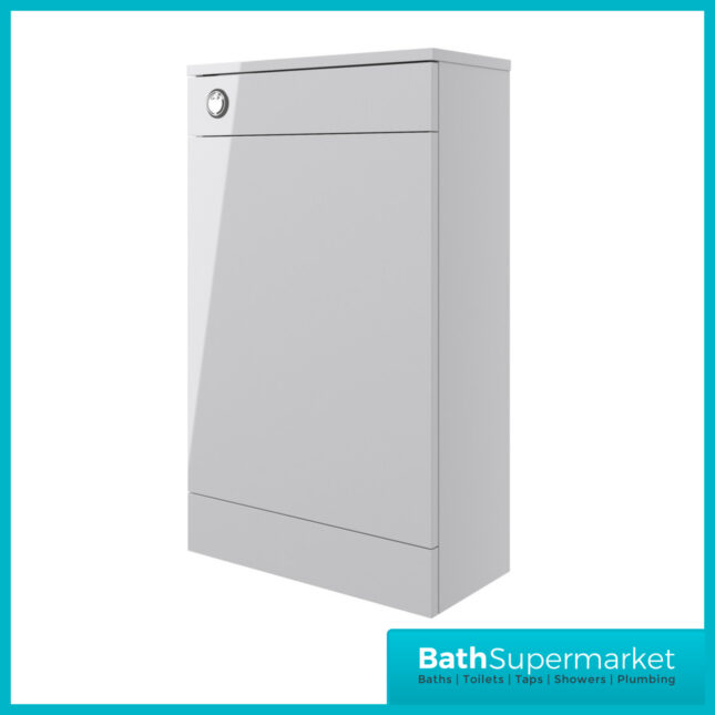 AquaVolere Viola Grey Gloss Back To Wall WC Toilet Unit 500mm