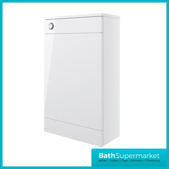 AquaVolere Viola White Gloss Back To Wall WC Toilet Unit 500mm
