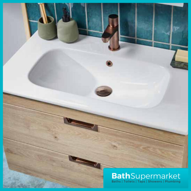 Fluted Koko Brushed Bronze Deck Mounted Mono Basin Mixer Tap