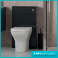 AquaVolere Viola Anthracite Gloss Back To Wall WC Toilet Unit 500mm
