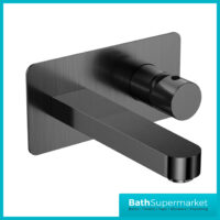 Sognare Fluted Koko Gunmetal Wall Mounted Basin Mixer Tap