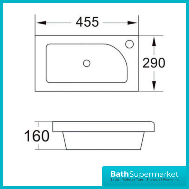 Sognare Amour Matt Black Freestanding Cloakroom Storage Cabinet Floor Mounted Unit & Basin 450mm With Handle Colour Choice