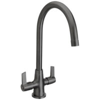 Bristan Echo Gunmetal Swan Neck Easyfit Mono Twin Lever Kitchen Sink Mixer Tap - Image 13