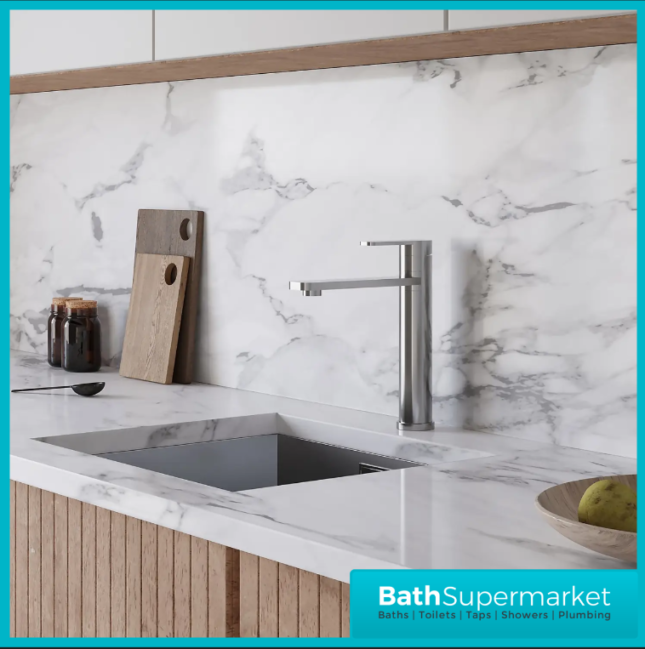 Ellsi Luxus Chrome Top Single Lever Kitchen Sink Mono Mixer Tap