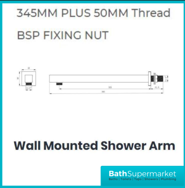 Tailored Brushed Brass Square Dual Concealed Valve Wall Drencher Fixed Bracket Handset Shower Kit