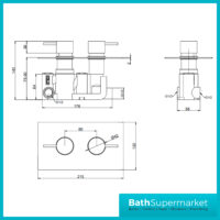 Aeris Brushed Brass Round Concealed Valve Wall Drencher Slide Rail Handset Shower Kit