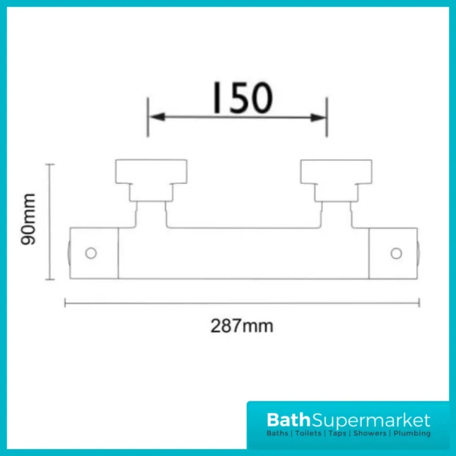 Tailored Brushed Brass Round Thermostatic Bar Valve 3 Mode Shower Handset Riser Rail Kit