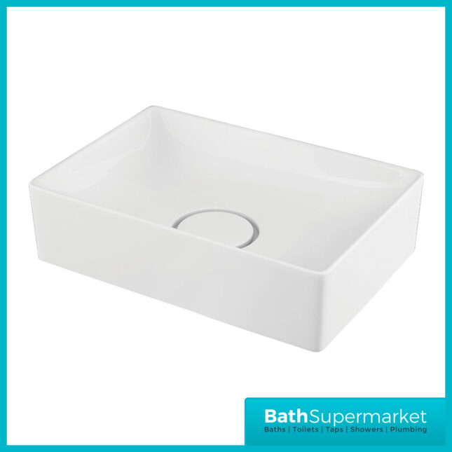 Orac Fluted Sonoma Oak Wall Hung Marble Worktop Bathroom Cabinet Drawer Unit 600mm & Counter Top Basin