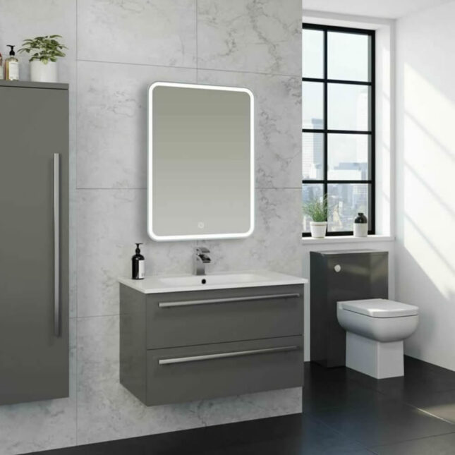 Kartell Optima LED Mirror With Bluetooth Speaker 500mm x 700mm - Image 5