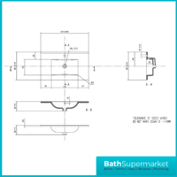 AquaVolere Viola Oak Floor Standing 2 Door Vanity Basin Unit & Basin 610mm