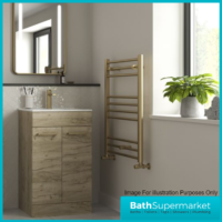AquaVolere Viola Oak Floor Standing 2 Door Vanity Basin Unit & Basin 610mm