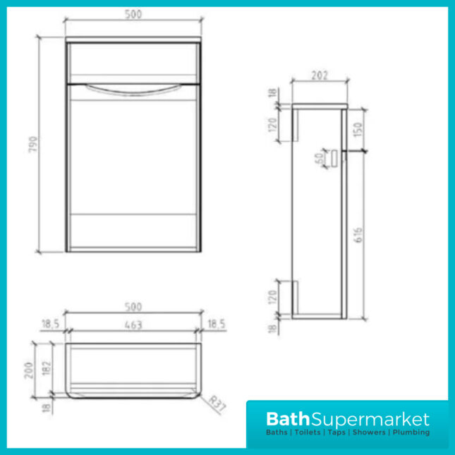 Fluted Sonoma Oak Floor Standing Bathroom Vanity Basin Cabinet & WC Unit Suite