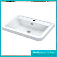 Fluted Sonoma Oak Floor Standing Bathroom Vanity Basin Cabinet & WC Unit Suite