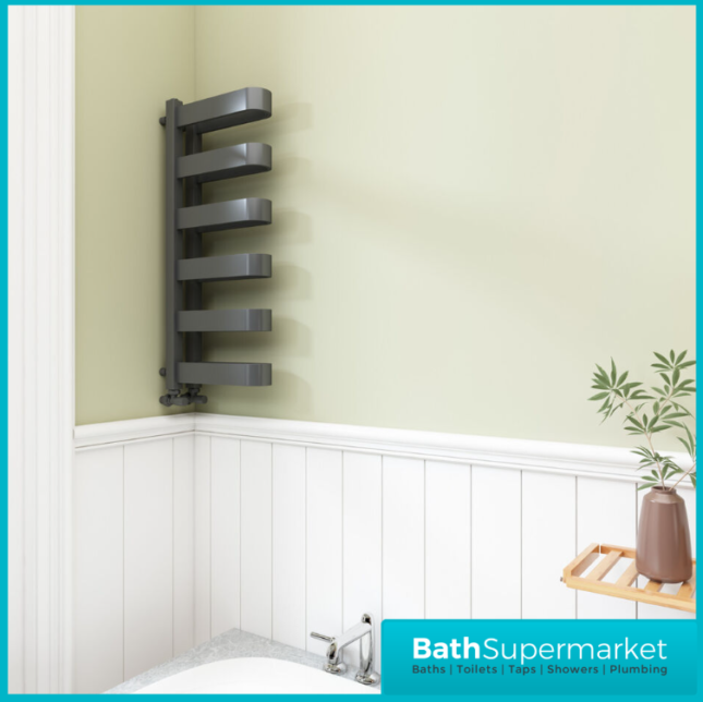 Sunshine Designer U Shaped Anthracite Radiator 400mm Width x 850mm & 1300mm H