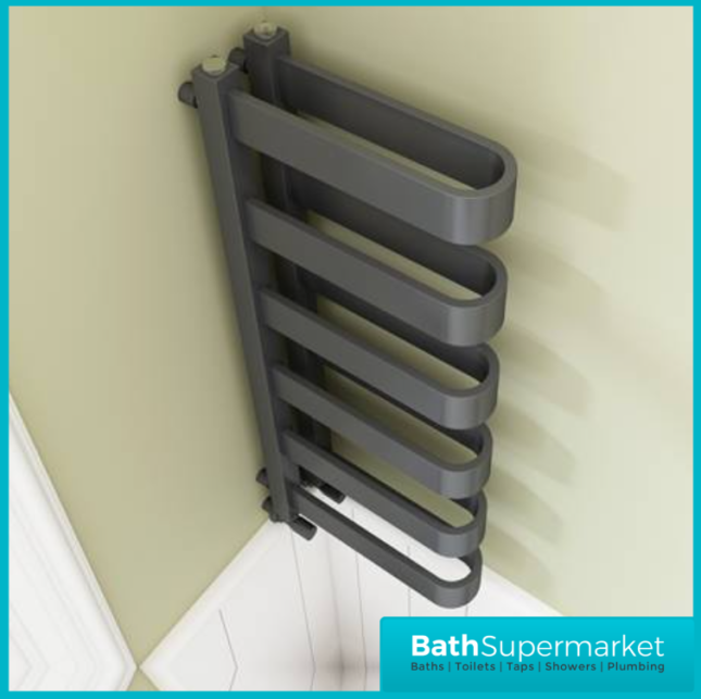 Sunshine Designer U Shaped Anthracite Radiator 400mm Width x 850mm & 1300mm H