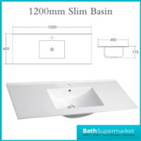 WaterGuard Rio Waterproof Cloud Grey Floor Standing Single Basin Vanity Unit 1200mm