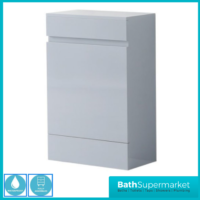 WaterGuard Rio Rhine Cloud Grey Waterproof Back To Wall WC Toilet Unit 550mm