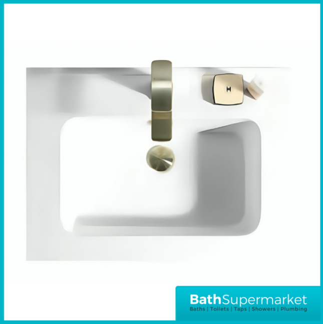 Tailored Fluted Midnight Shadow Wall Hung Drawer Vanity Unit & Matt Basin 610mm